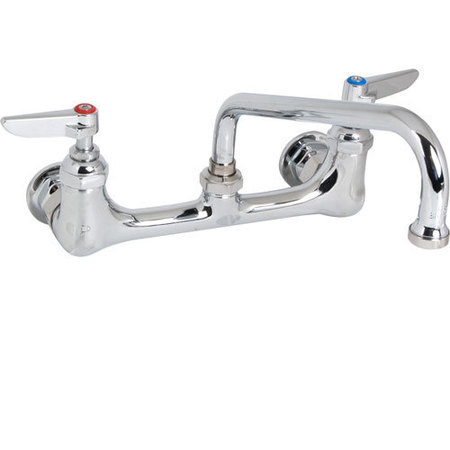 T&S BRASS Faucet, 8"Wall , Gsnk, Leadfree B-0331